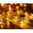 thumbnail image 4 of Flower String Lights Plug in, 16ft 50 LED Cherry Blossom Fairy String Lights Warm White for Party Birthday Wedding Christmas Home Decoration, 4 of 7