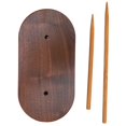 thumbnail image 1 of TrueNorth Receipt Spike Holder For Office Use Light Brown Wooden Material Straight Rod Design Ideal For Workplace Organization 1Pack, 1 of 5
