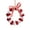 A, variant on Christmas Metal Jingle Bell Wreath Ornament Xmas Hanging Ring for Indoor Outdoor Wall Decor