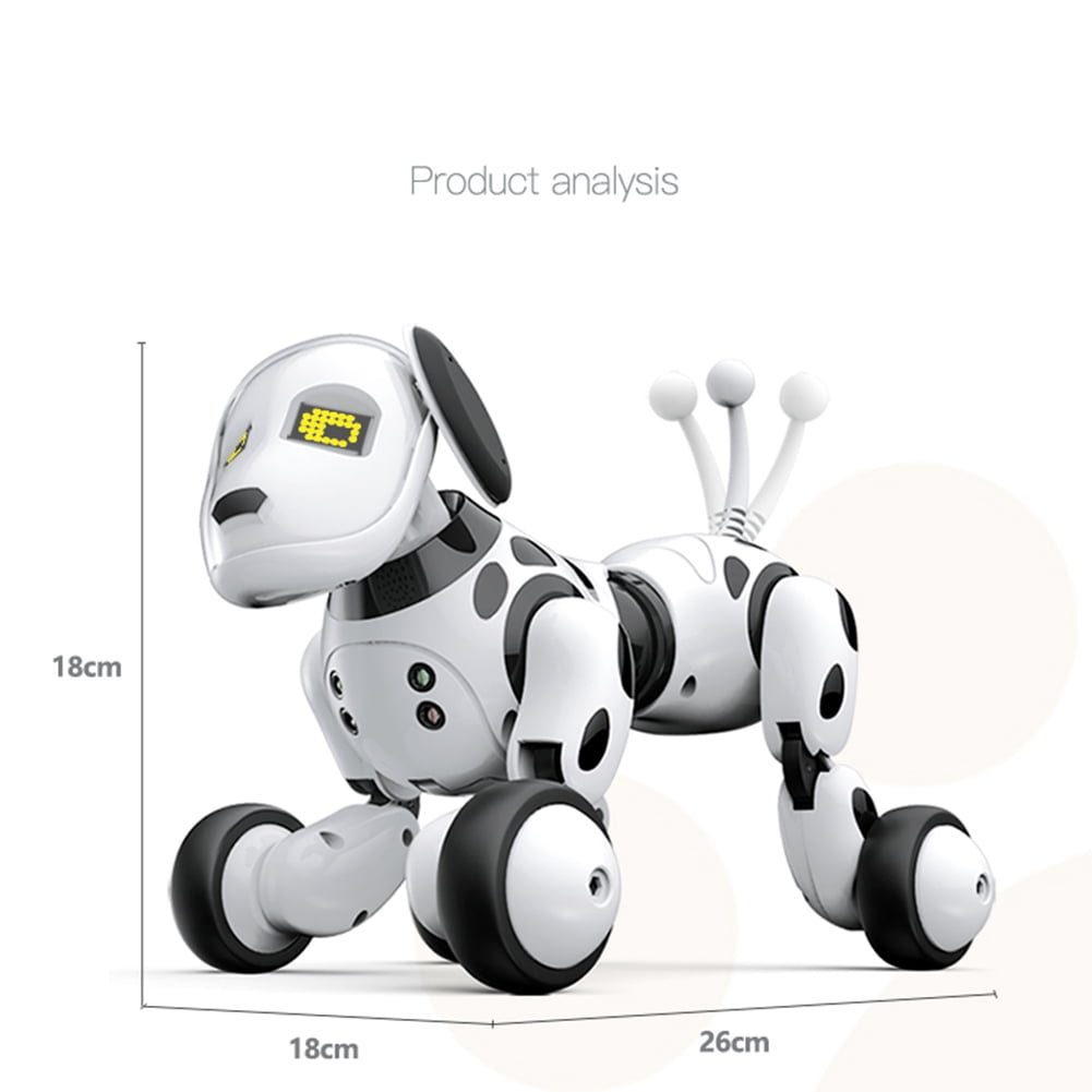 white robot dog