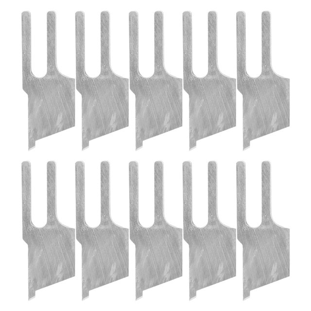 10 Uds. Accesorio para máquina de coser de cuchilla de corte plano Industrial de acero 3,5x1,3 cm