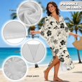 thumbnail image 7 of DISNIMO Floral Print Kaftan Dress for Women Plus Size V Neck Beach Cover Ups Batwing Sleeve Caftan Dress Swimsuit Cover Up Casual Loose Bathing Suit Coverups, 7 of 7