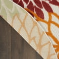 thumbnail image 6 of Nourison Aloha Indoor/Outdoor Red Multi Colored 5'3" x round Area Rug, (5 Round), 6 of 10