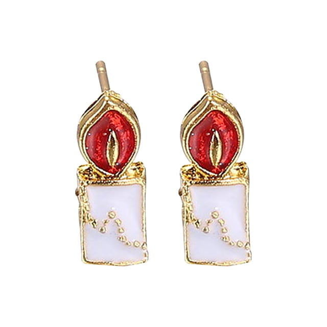 Pendientes de Navidad de dibujos animados de moda para mujer Pendientes de campana de Santa Wmkox8yi sjalhkljlk4525