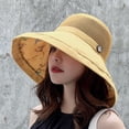 thumbnail image 2 of gcong Women Sun Hats Summer Beach UV Protection Bucket UPF Packable Wide Brim Chin Strap, 2 of 3