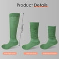 thumbnail image 2 of STYU 6 Pairs Slouch Socks for Women Bulk Stacked Socks Knee Thigh High Slouch Socks Boot Socks Soft Scrunch Socks Size 5-10-White, 2 of 8