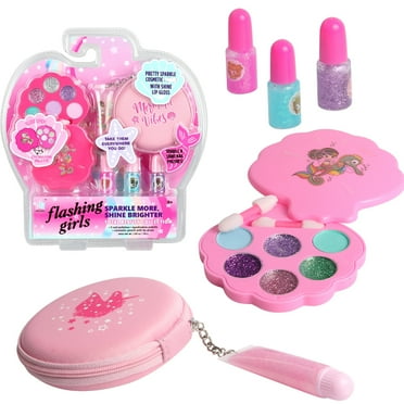 Litti Pritti Pretend Makeup for Girls - 11 Piece Play Makeup Set ...