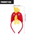 thumbnail image 2 of Infant Clothing Ear Hair Hoop Baby Holiday Costume Chicken Costume Zoo Animal Hair Band Animal Head Hoop, 2 of 2