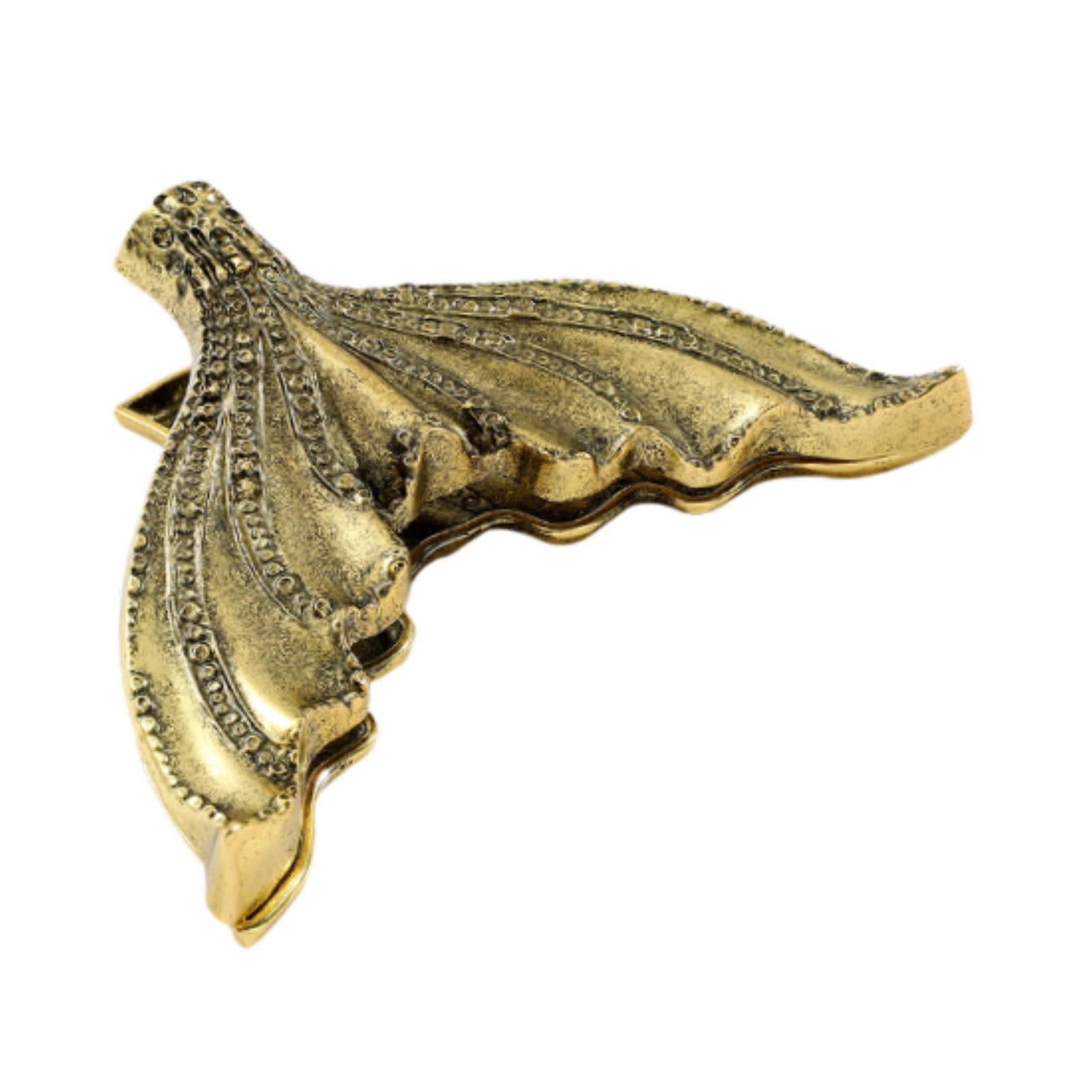 QccHieUs Fish Tail Book Clip Bookmark Reading Marker Page Holder for Men Women Teens Boys Old Gold