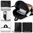 thumbnail image 4 of Sagwa, la Gatita Siamesa China-theme Backpack, Campus style schoolbag Bookbag with Adjustable Shoulder Straps And Large Zip Compartment, Unisex Travel Bags., 4 of 6