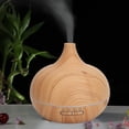 thumbnail image 1 of Aromatherapy Essential Oil Diffuser with Colorful Light Fine Mist, Large 500ML Capacity, Quiet , Reduces Dryness - Remote Control, US Plug 200-240V, 1 of 8
