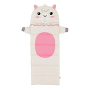 Firefly! Outdoor Gear Izzie the Llama Kid's Sleeping Bag - Off White/Pink (65 in. x 24 in.)