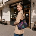 thumbnail image 7 of Iauyy Women's Handbag Removable Shoulder Satchel Bag-Polyester and PU leather ，Colorful Design, 7 of 7