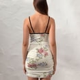 thumbnail image 4 of Ladies Elegant Sling Sleeveless Sexy Dress rose, 4 of 6