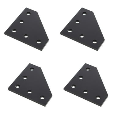 Shisuyan 4pcs L Shape Corner Bracket Plate 5-Hole Joining Plate for 2020 Aluminum Profile