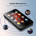 thumbnail image 2 of Reproductor MP3 TIMMKOO 72GB con pantalla táctil Bluetooth 4.0 negro, 2 of 9