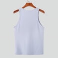 thumbnail image 6 of INCERUN Men Fashion Muscle Fit Sleeveless Tops Tee Leisure Solid Sport GYM O-Neck Tanks Vests, 6 of 6