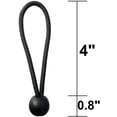thumbnail image 3 of Woeilo Cordons Élastiques pour Boule 4 Pouces Cordon de Fixation pour Bâche (25 Pcs), 3 of 5