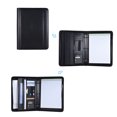 thumbnail image 4 of ammoon Multifunctional Professional Business Portfolio Padfolio Folder Document Case Organizer A4 PU Leather Zippered Closure Loose- Loop with Calculator Business Card Holder Memo Note Pad, 4 of 7