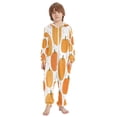 thumbnail image 2 of Vzayyk 4T-14Y Size Aviliable Cozy One-Piece Footless Sleeper Pajama Orange Pumpkins, 2 of 8