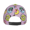 thumbnail image 3 of Kdxio Unisex Cartoon Donuts Pattern Baseball Cap Unisex Washed Classic Adjustable Hat, 3 of 5