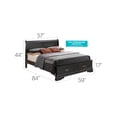thumbnail image 3 of JERFIT Black Full Size Storage Bed with 4 Drawers, Traditional Platform Bed Frame with Headboard, Underbed Storage Organizer, Particle Board Construction, 84”D x 61”W x 44”H, 3 of 5