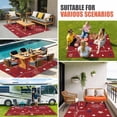 thumbnail image 4 of Red 4th of July Outdoor Rug for Patio/Deck/Porch, Non-Slip Large Area Rug 3 x 5 Ft, Independence Day Blue White Star Fireworks Indoor Outdoor Rugs Washable Area Rugs, Camping Rug Carpet Runner, 4 of 8