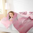 thumbnail image 4 of Manfei Vintage Pink Bowknot Bedding Comforter Set, Oil Printing Artwork Twin Comforter Sets, Teens Girls Kids Reversible Bedding Set, Breathable Home Decor, 2pcs, 4 of 8