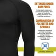 thumbnail image 5 of RDX Rash Guard BJJ, Compression Base Layer Top Quick Cool Dry Wetsuit Swimming Vest Men, Surfing MMA Running Cycling Training, 5 of 6