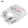 thumbnail image 1 of Keenso 5pcs Adjustable Presser Feet Bias Binder Sewing Machine Presser Foot Kit Sewing Machine Attachment Accessory Fit For Brother, 1 of 8