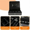 thumbnail image 5 of Metal Cash Register with Key Lock-Portable Money Organizer Box Pink, 5 of 5