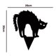 thumbnail image 2 of Apuestas De Silueta De Gato Negro Estaca de jardín Black Cat resistente al agua para Garden Yard Farm 30x26cm Metal A Ehuebsd Libre de BPA, 2 of 2