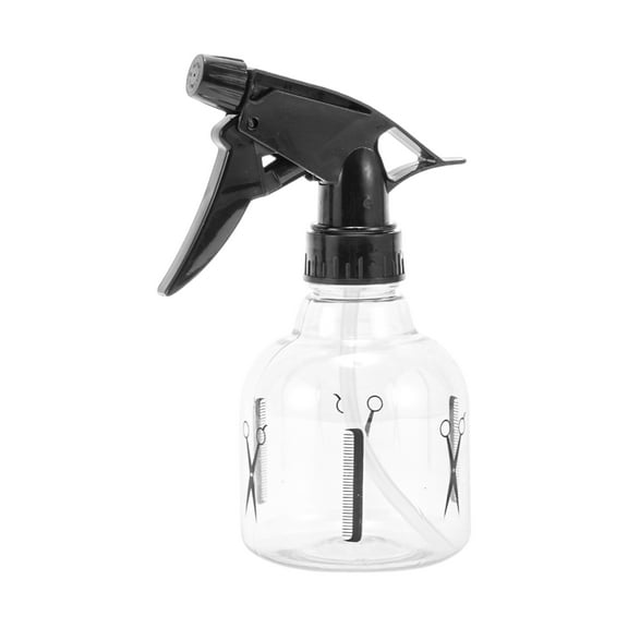 Unique Bargains 1 Pc Durable Hair Spray Bottles Hand Pressure Type for Hair 250ml Black Clear