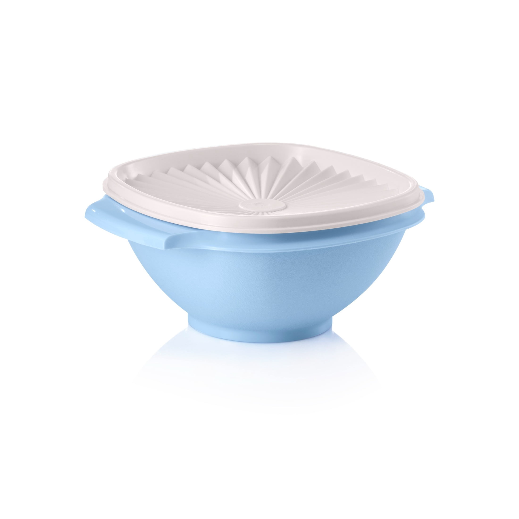 (3 pack) Tupperware Heritage 3.5-Cup Food Storage Bowl with Lid, Blue