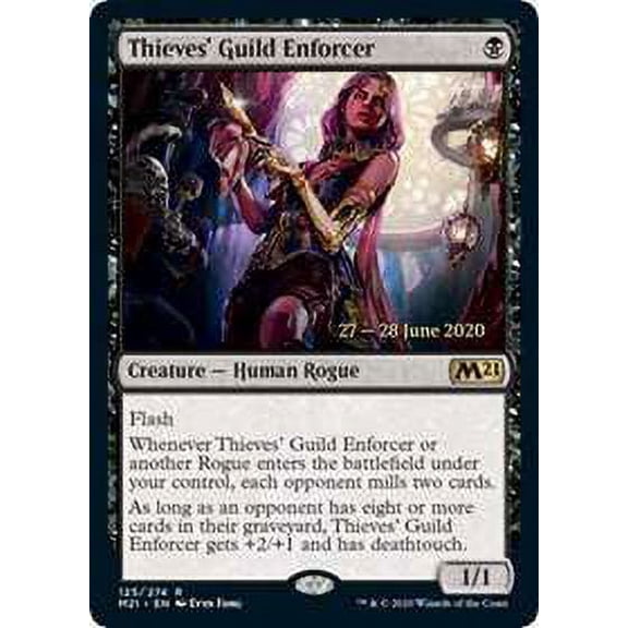 MtG Prerelease & Release Thieves' Guild Enforcer (Prerelease Promo Foil) #125