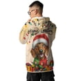thumbnail image 5 of Merry Christmas Santa Dachshund Scarf Twinkling Lights Xmas Holiday All Over Print 3D Hoodie Unisex Merch Hoodies Wiener Dog Lover Gifts Idea - 00022, 5 of 6