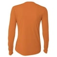 thumbnail image 3 of A4 Women's Cooling Performance Crew Long Sleeve, Athletic Orange, Xx-Large, 3 of 4