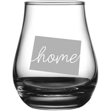 

Wyoming Home States Etched 4.1oz Spey Dram Whisky Glass