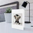 thumbnail image 5 of DistinctInk Greeting Card / Note Card - Chinese Crested Puppy Graduation - PACK of 1, 5 of 7