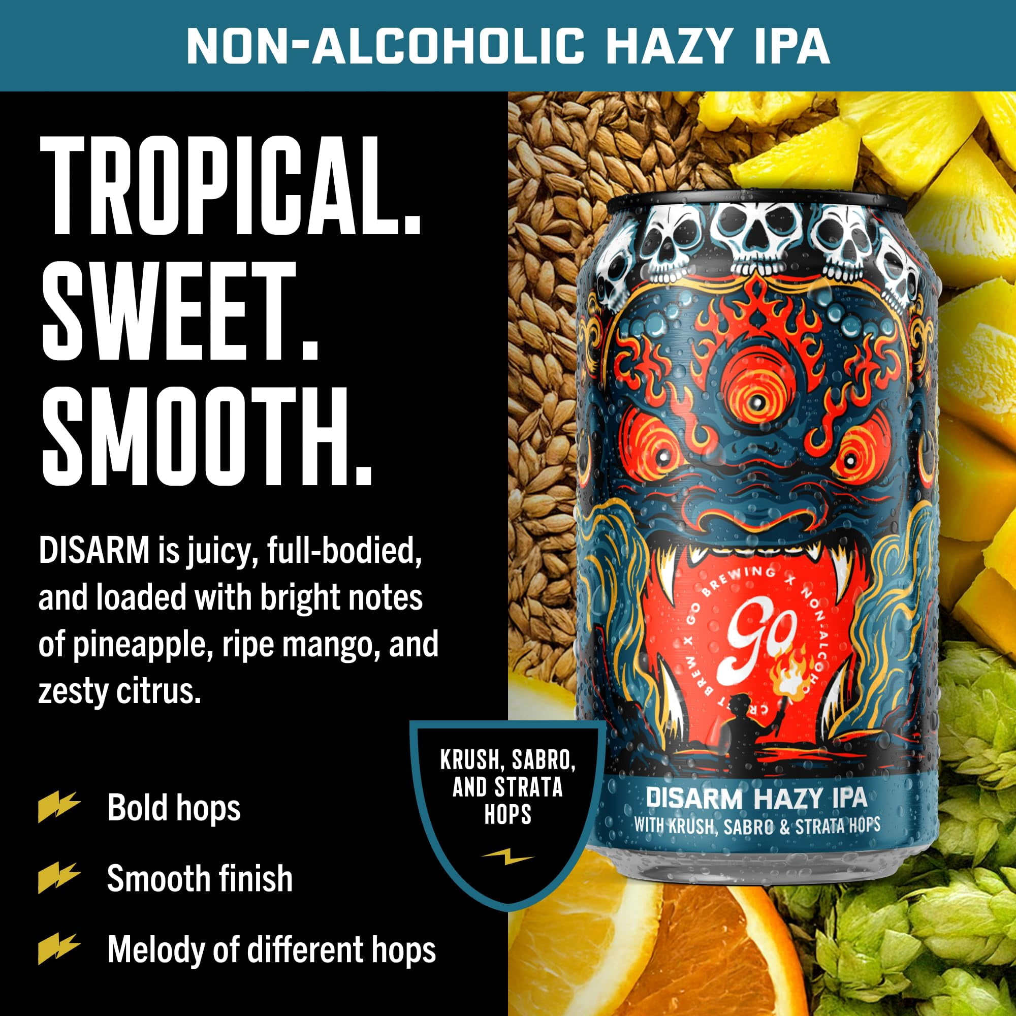 Go Brewing 12-Pack Non-Alcoholic Craft Beer Variety – NA Beer, Low-Calorie, Classic Ingredients, Light Beer & IPA Ideal for Any Occasion,  Non-Alcoholic, Alcohol Alternative Drinks, 12 oz