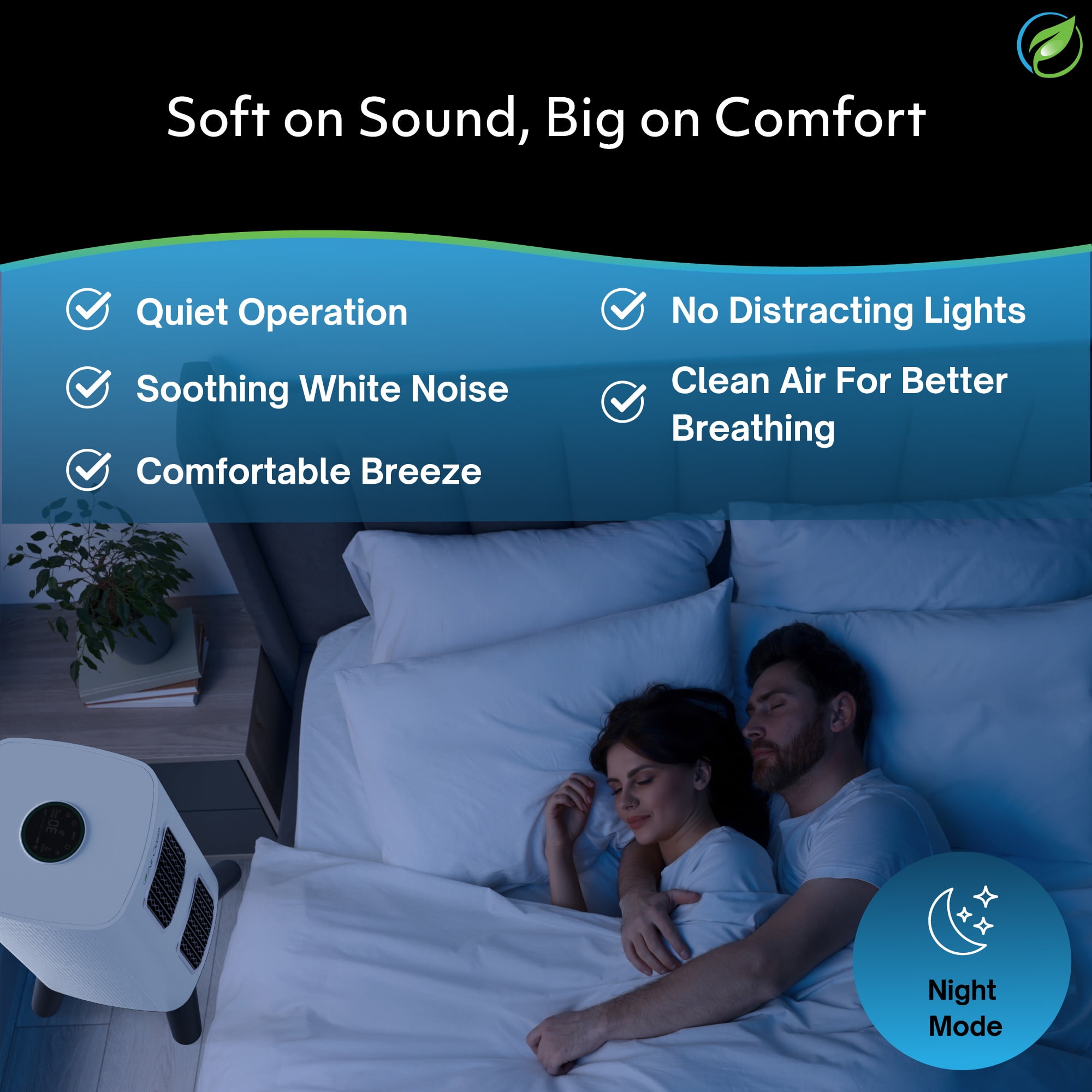 Air Oasis iAdaptAir 2.0 Medium air purifier – 2,650 Sq Ft Coverage, 5-Stage HEPA, UV and Carbon Purifier, 353 CFM