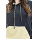 thumbnail image 4 of Sudadera con capucha bicolor Roman Fashion /Tallas Extras, (Negro /Cafe) negro 40, 4 of 7