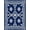 Blue, Pattern 2, variant on ODIKA 2x3 Machine Washable Non-Slip Area Rug, Winter Starburst Snowflake Latch Hook Design High Traffic Rug, Blue, 637911