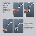 thumbnail image 3 of QJUHUNG Three-Speed Pull-Out Faucet Extender - Kitchen and Bathroom Faucet Upgrade Solution with Universal Fit - Easy Installation and Space-Saving Design, 3 of 5