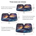 thumbnail image 5 of ALAZA Dinosaur in Starry Night Windshield Sun Shade Car Foldable Visor Block UV Rays Protector 57"x31.5", 5 of 8