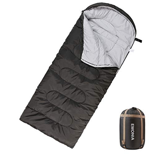 4 Season Sleeping Bags Camping Rectangular Envelope Zip Up Kids Adult Hiking 