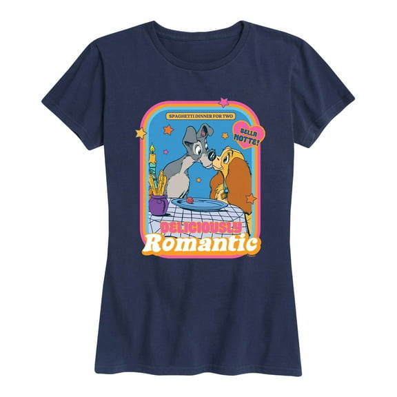 Lady and The Tramp - Delicously Romantic - Women's Short Sleeve Graphic T-Shirt