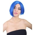 thumbnail image 6 of HPO Adult Women's Sad Blue Wig, Perfect for Halloween, Flame-retardant Synthetic Fiber, 6 of 10