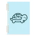 thumbnail image 2 of 2 Pcs Cute Line Turtle Spiral Notebooks 60 Sheets 120 Pages A5 Journal Notepad 8.3x5.7 Inch Thick Adjustable College Ruled Paper, 2 of 8