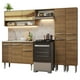 thumbnail image 1 of Cocina Integral 229cm Con Tarja Emilly Madesa 11 Marrón, 1 of 9